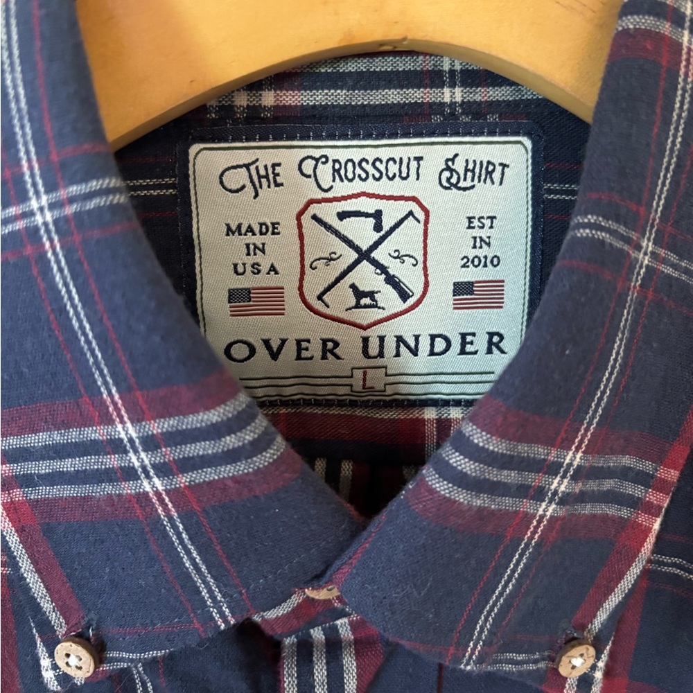Over under button down shirt